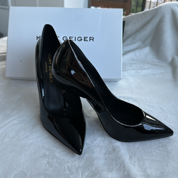 Kurt Geiger - Britton Black Patent Leather Pumps - Picture 3 of 7